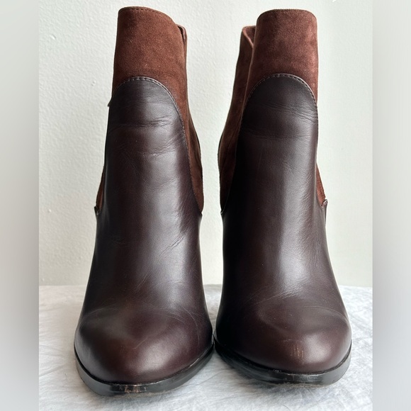 Vince Camuto brown leather and suede boots, size 8.5M / 38.5 - Picture 6 of 11